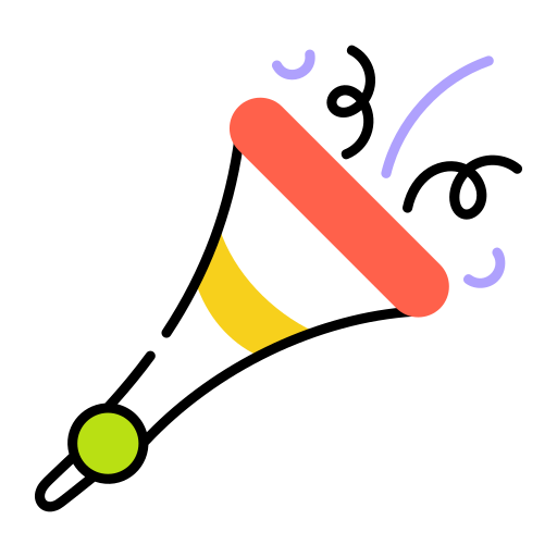partij hoorn Generic color lineal-color icoon