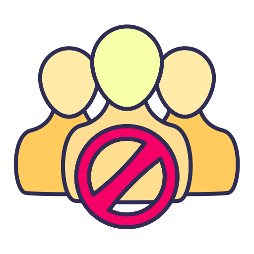 Banned Generic color hand-drawn icon