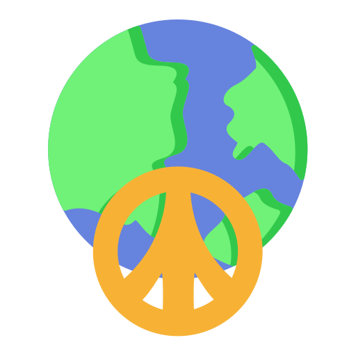 paz mundial Generic color fill Ícone