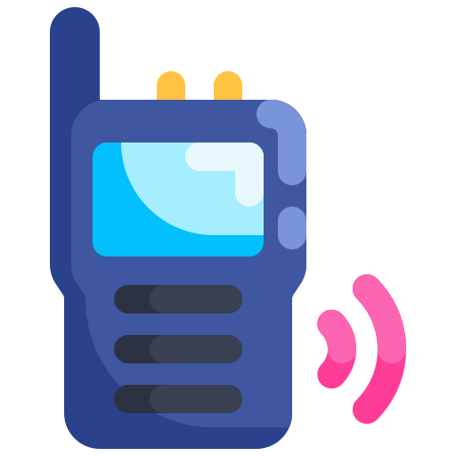 talkie walkie Generic color fill Icône