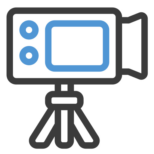 caméra vidéo Generic color outline Icône
