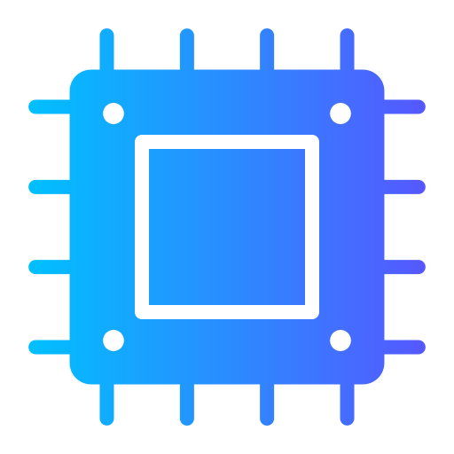 Микропроцессор Generic gradient fill иконка