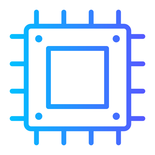 mikroprocesor Generic gradient outline ikona