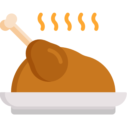 Roast chicken Special Flat icon