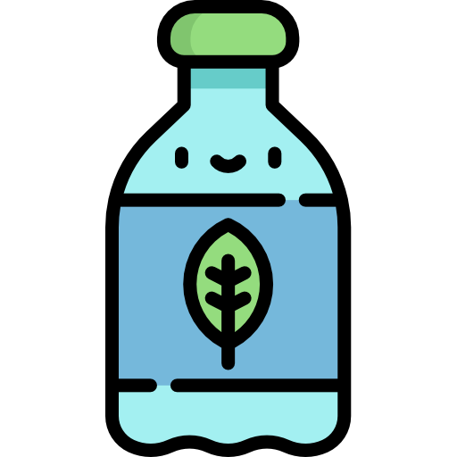 botella Kawaii Lineal color icono
