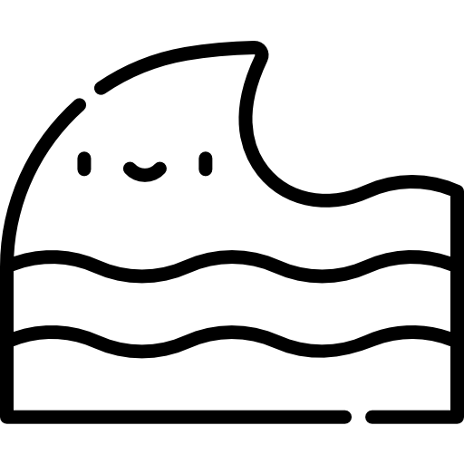 mar Kawaii Lineal icono
