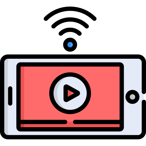 video en línea Special Lineal color icono