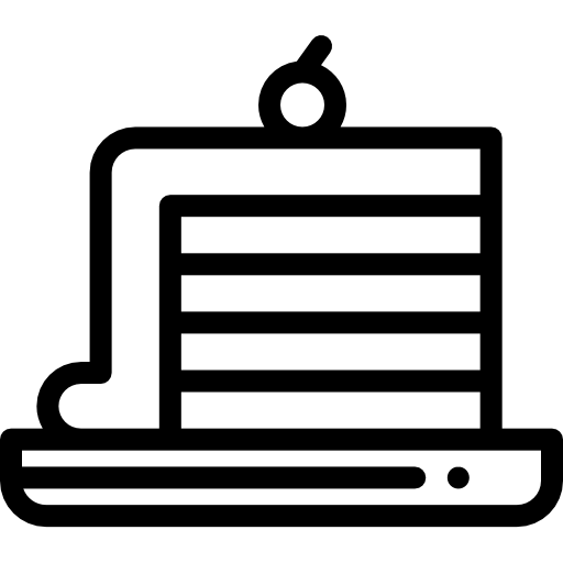 케이크 조각 Detailed Rounded Lineal icon