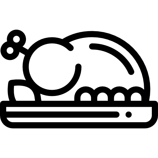 七面鳥 Detailed Rounded Lineal icon