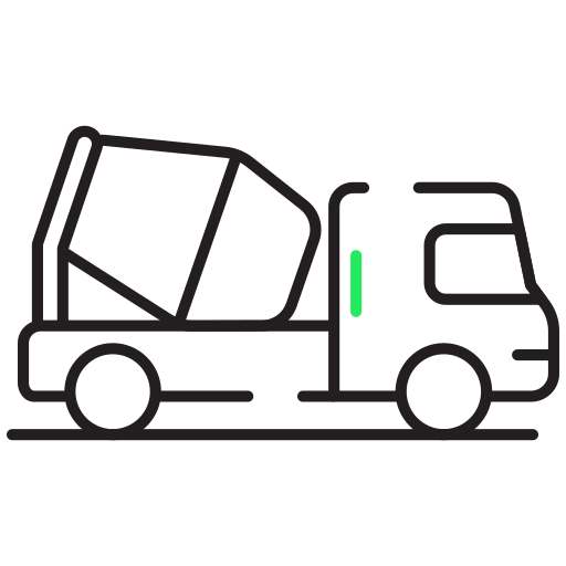 Cement truck Generic color outline icon