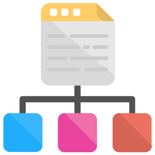 Sitemap Generic color fill icon