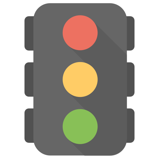 verkeerslichten Generic color fill icoon