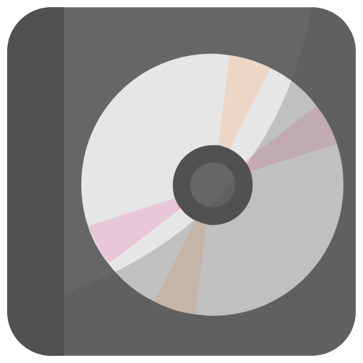 płyta cd Generic color fill ikona