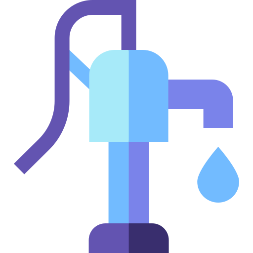 pompa wodna Basic Straight Flat ikona