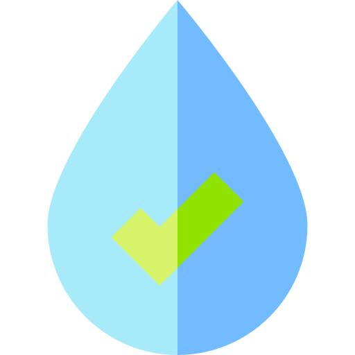 woda oczyszczona Basic Straight Flat ikona