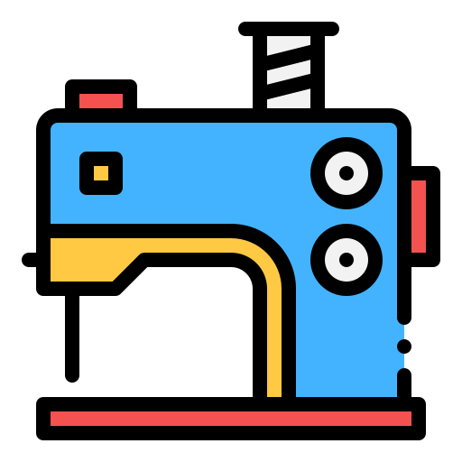 máquina de coser Generic color lineal-color icono