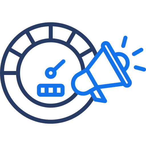 compteur de vitesse Generic color outline Icône