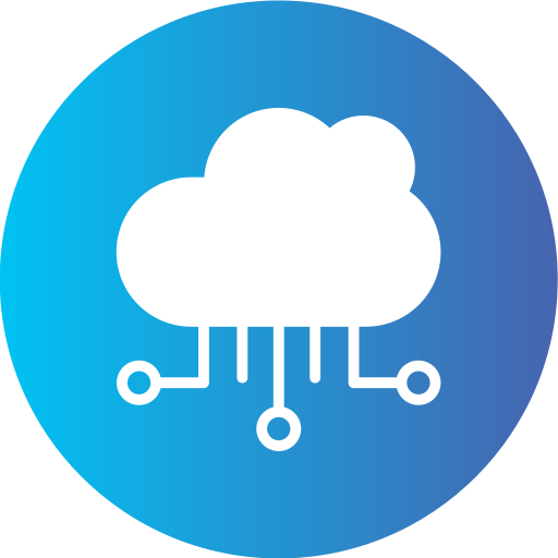 cloud computing Generic gradient fill icona