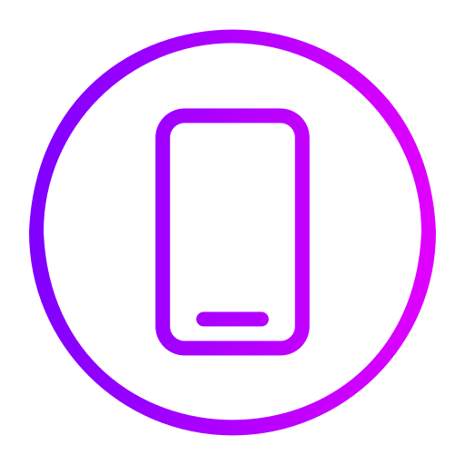 Handphone Generic gradient outline icon