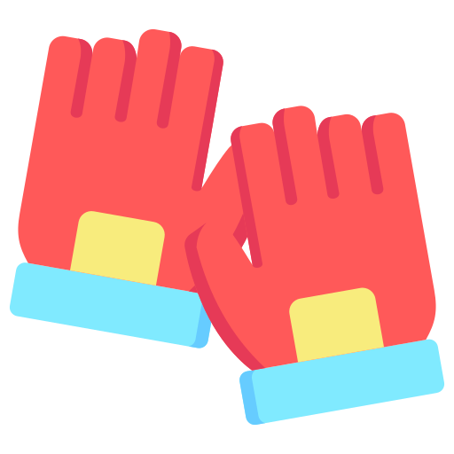guantes de gimnasia Generic color fill icono