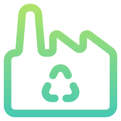eco-fabriek Generic gradient outline icoon