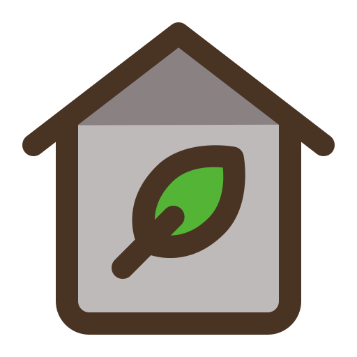 Eco house Generic color lineal-color icon