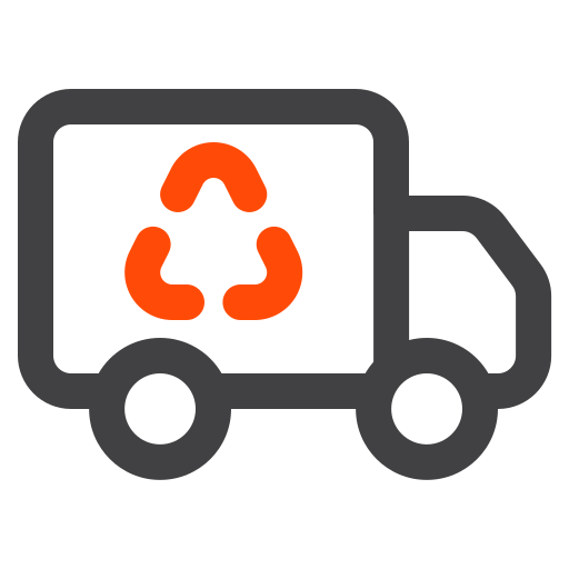 Recycling truck Generic color outline icon