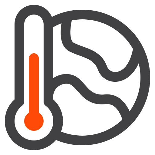 il riscaldamento globale Generic color outline icona