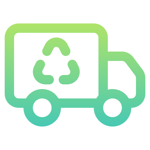 camión de reciclaje Generic gradient outline icono