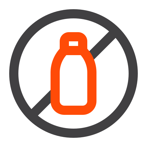 Żadnych plastikowych butelek Generic color outline ikona