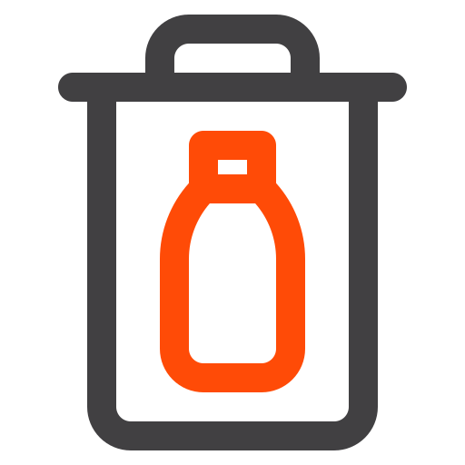Plastic bottle Generic color outline icon