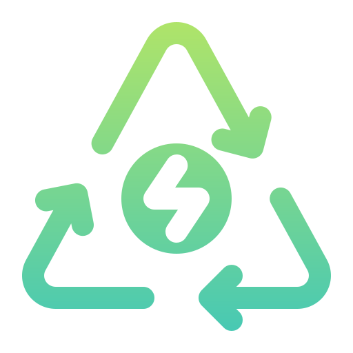 reciclar energía Generic gradient fill icono