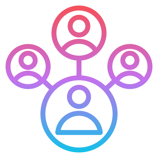 conexión Generic gradient outline icono