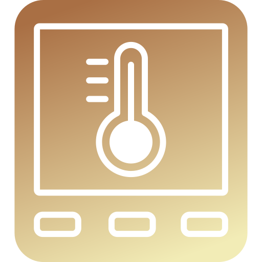 kontrola temperatury Generic gradient fill ikona