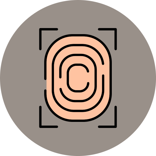 指紋 Generic color lineal-color icon