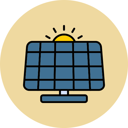 Солнечная панель Generic color lineal-color иконка