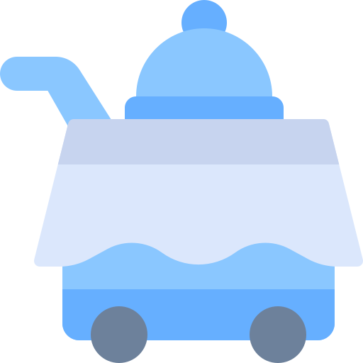 Serving cart Generic color fill icon