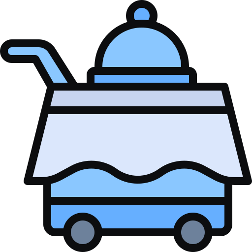 carrito de servicio Generic color lineal-color icono
