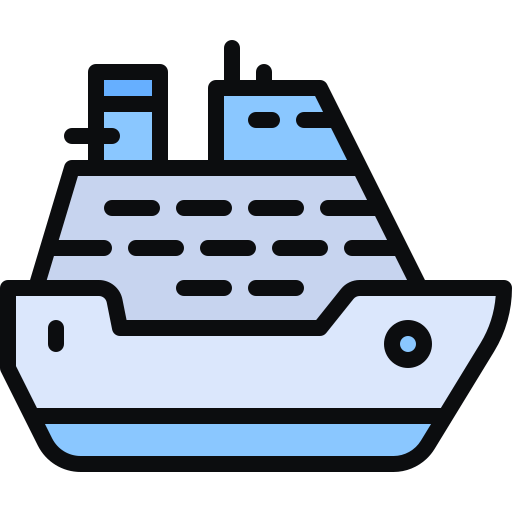 bateau de croisière Generic color lineal-color Icône