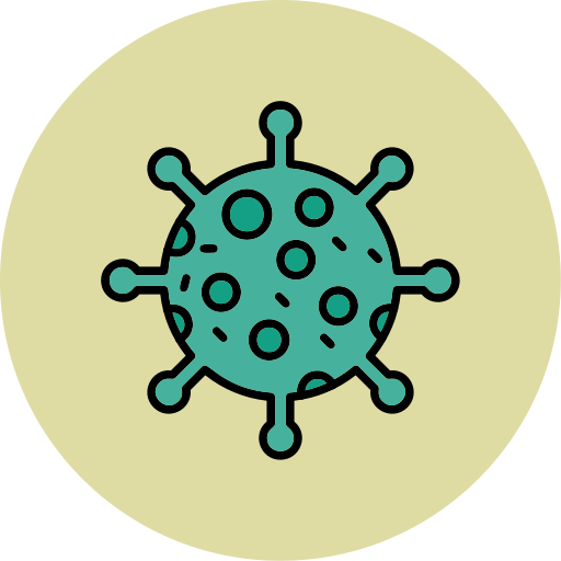 virus Generic color lineal-color icoon