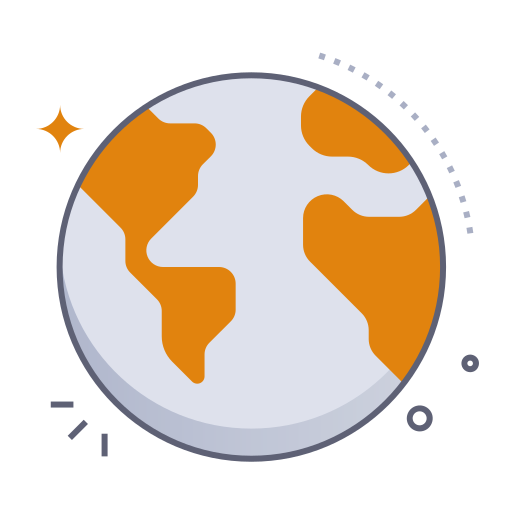 Earth Generic gradient lineal-color icon