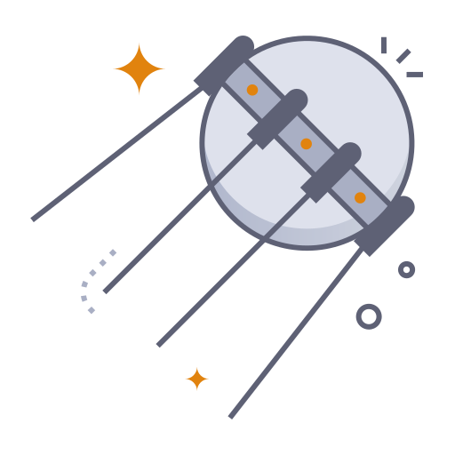 sputnik Generic gradient lineal-color icono