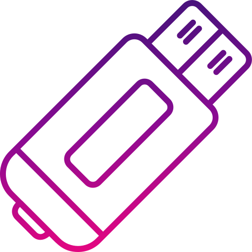 usb Generic gradient outline icon