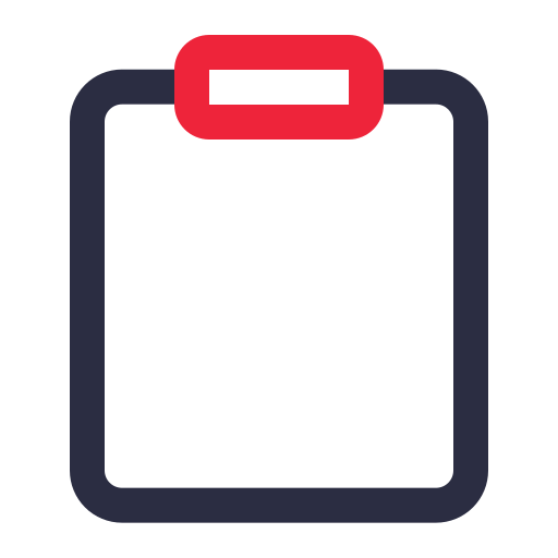 Clipboard Generic color outline icon