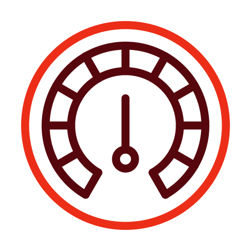Tachometer Generic color outline icon