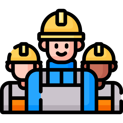 trabajadores Special Lineal color icono