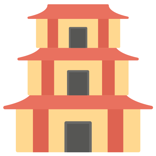 Пагода Generic color fill иконка