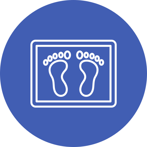 Footprint Generic color fill icon