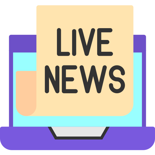 Live news Generic color fill icon