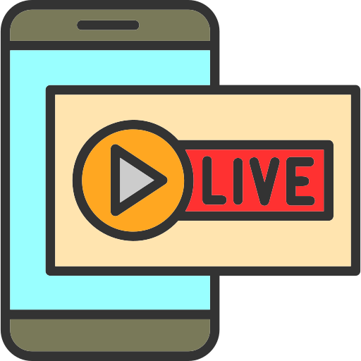 Live channel Generic color lineal-color icon